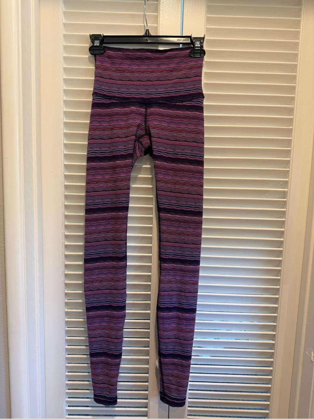 Lululemon vintage Purple Striped Leggings